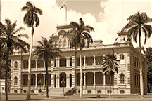 `Iolani Palace Sepia