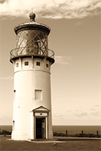 Kilauea Point Lighthouse Sepia